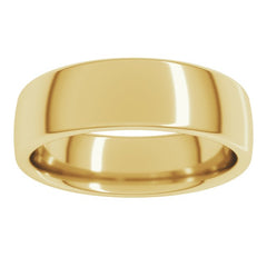 14K Yellow Gold 6 mm Comfort-Fit European-Style Band Size 14
