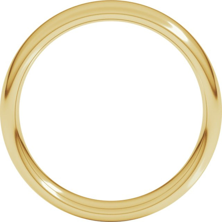 14K Yellow Gold 5 mm Comfort-Fit European-Style Band Size 5.5