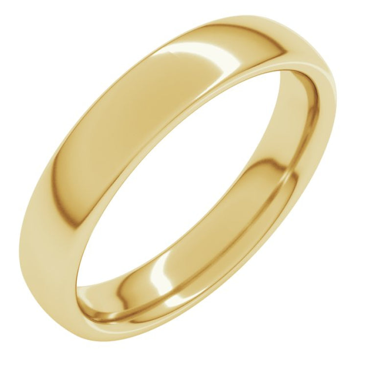 10K Yellow Gold 4 mm Comfort-Fit European-Style Band Size 8.5