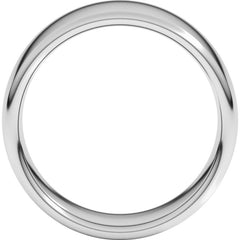 10K White Gold 8 mm Comfort-Fit European-Style Band Size 9.5