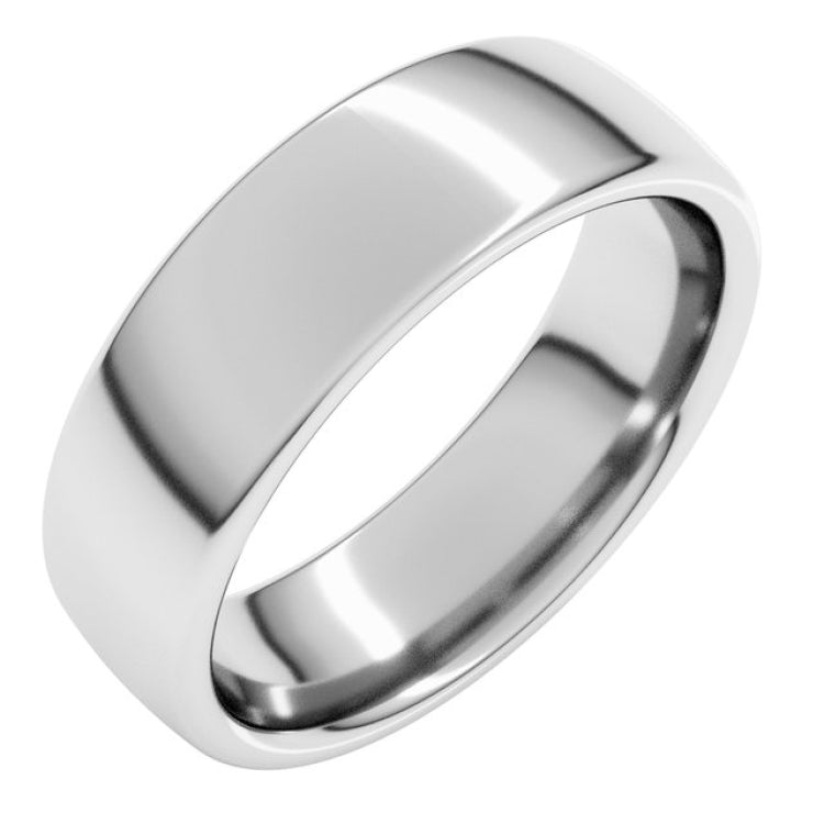 Sterling Silver 6 mm Comfort-Fit European-Style Band Size 9