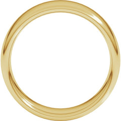 14K Yellow Gold 7 mm Comfort-Fit European-Style Band Size 9
