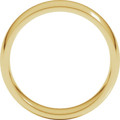 10K Yellow Gold 6 mm Lightweight Comfort-Fit Half Round Band Size 12