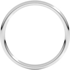 Sterling Silver 1.5 mm Comfort-Fit Full Round Band Size 7.5