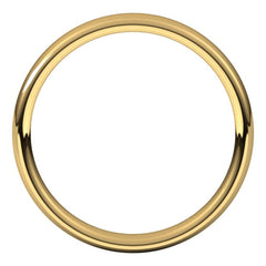 10K Yellow Gold 3.5 mm Comfort-Fit European-Style Band Size 8