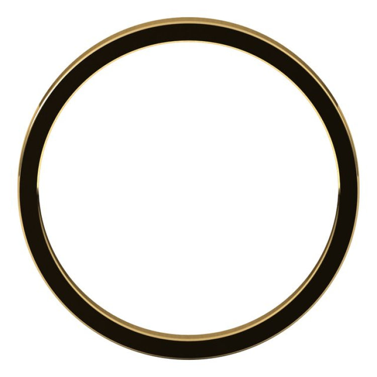 18K Yellow Gold 2 mm Flat Band Size 5.5