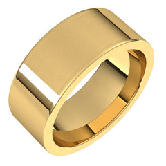 14K Yellow Gold 8 mm Comfort-Fit Flat Band Size 8