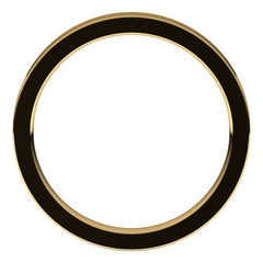 14K Yellow Gold 2.5 mm Comfort-Fit Flat Band Size 9