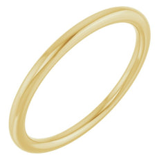 10K Yellow Gold 1.5 mm Comfort-Fit European-Style Band Size 4.5