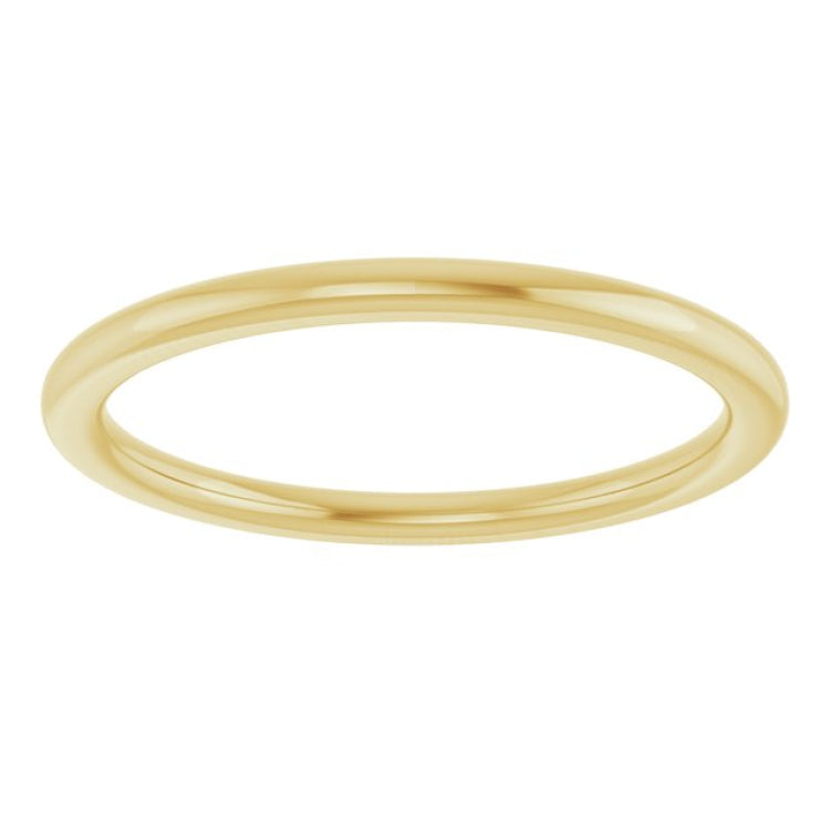 14K Yellow Gold 1.5 mm Comfort-Fit European-Style Band Size 4.5
