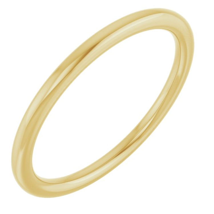 14K Yellow Gold 1.5 mm Comfort-Fit European-Style Band Size 5