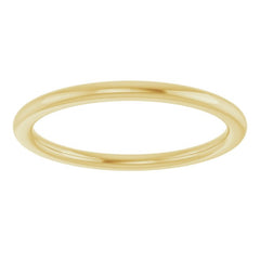 14K Yellow Gold 1.5 mm Comfort-Fit European-Style Band Size 5