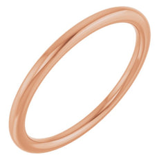 18K Rose Gold 1.5 mm Comfort-Fit European-Style Band Size 5