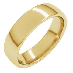 14K Yellow Gold 5.5 mm Comfort-Fit European-Style Band Size 14.5