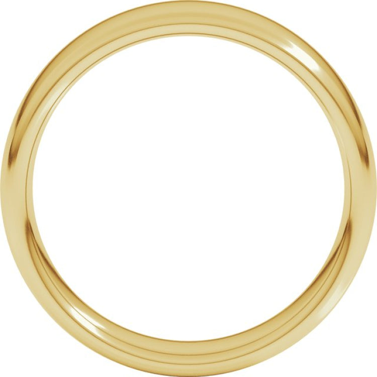 14K Yellow Gold 5.5 mm Comfort-Fit European-Style Band Size 14.5