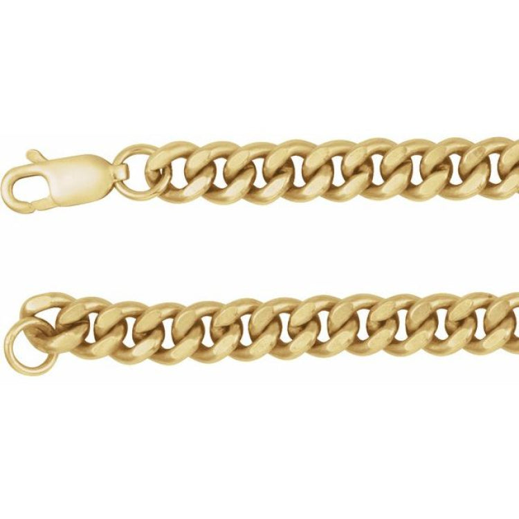 14K Yellow Gold-Filled 4.8 mm Curb 20" Chain