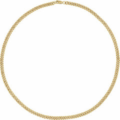 14K Yellow Gold-Filled 4.8 mm Curb 24" Chain