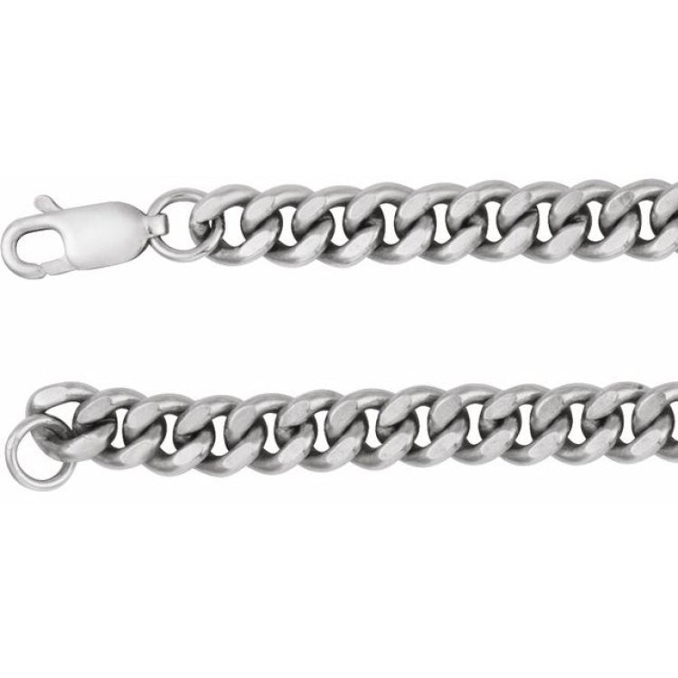 Sterling Silver 4.8 mm Curb 18" Chain