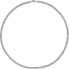 Sterling Silver 4.8 mm Curb 24" Chain