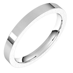 Platinum 2.5 mm Comfort-Fit Flat Band Size 5.5