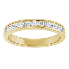 14K Yellow Gold 5/8 CTW Lab-Grown Diamond Band
