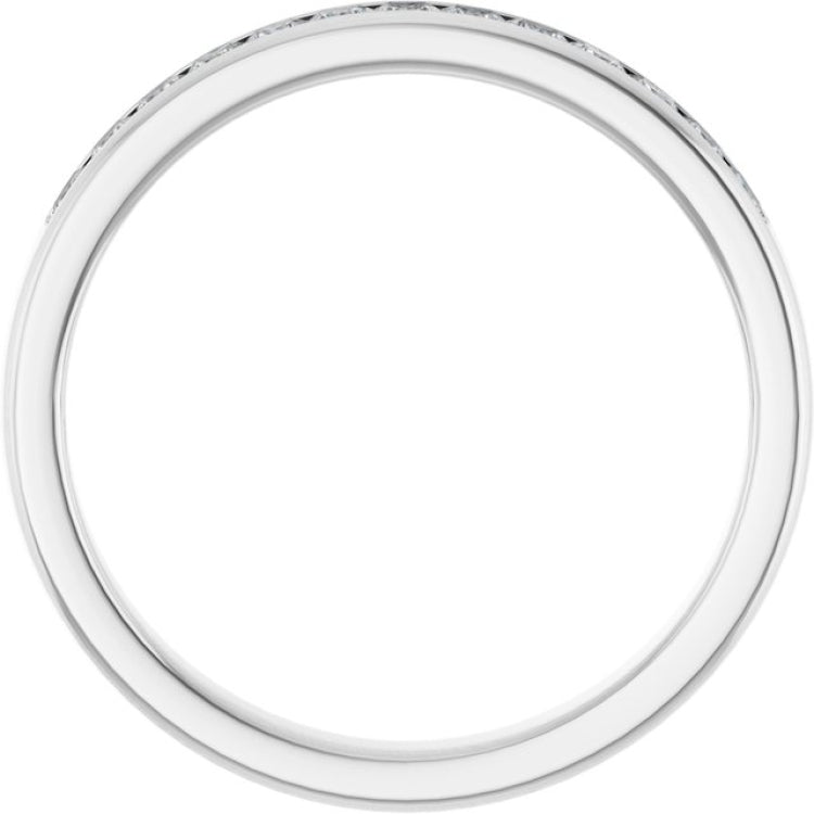 Platinum 1/2 CTW Natural Diamond Band