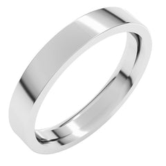 Platinum 3.5 mm Comfort-Fit Flat Band Size 5.5