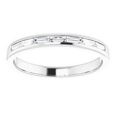14K White Gold 3/8 CTW Lab-Grown Diamond Band