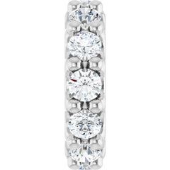 Sterling Silver 1/3 CTW Lab-Grown Diamond Spacer Charm/Pendant