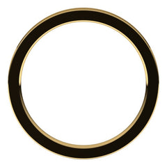 14K Yellow Gold 2 mm Comfort-Fit Flat Band Size 9