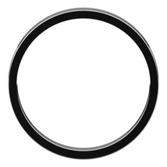 14K White Gold 2.5 mm Flat Band Size 10.5