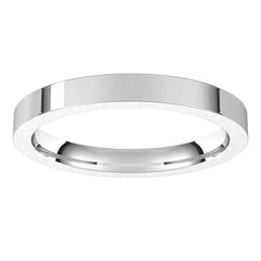 Platinum 2.5 mm Comfort-Fit Flat Band Size 5