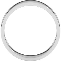 14K White Gold 5 mm Flat Band Size 6