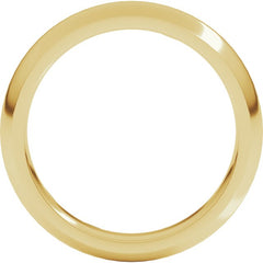10K Yellow Gold 4 mm Comfort-Fit Half Round Band Size 10