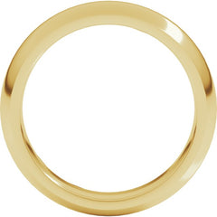 10K Yellow Gold 5 mm Comfort-Fit Half Round Band Size 7