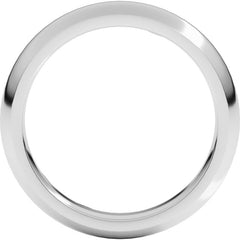 Platinum 4 mm Comfort-Fit Half Round Band Size 7