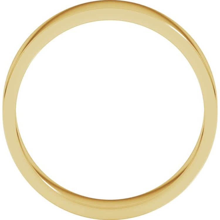 10K Yellow Gold 5 mm Flat Band Size 7