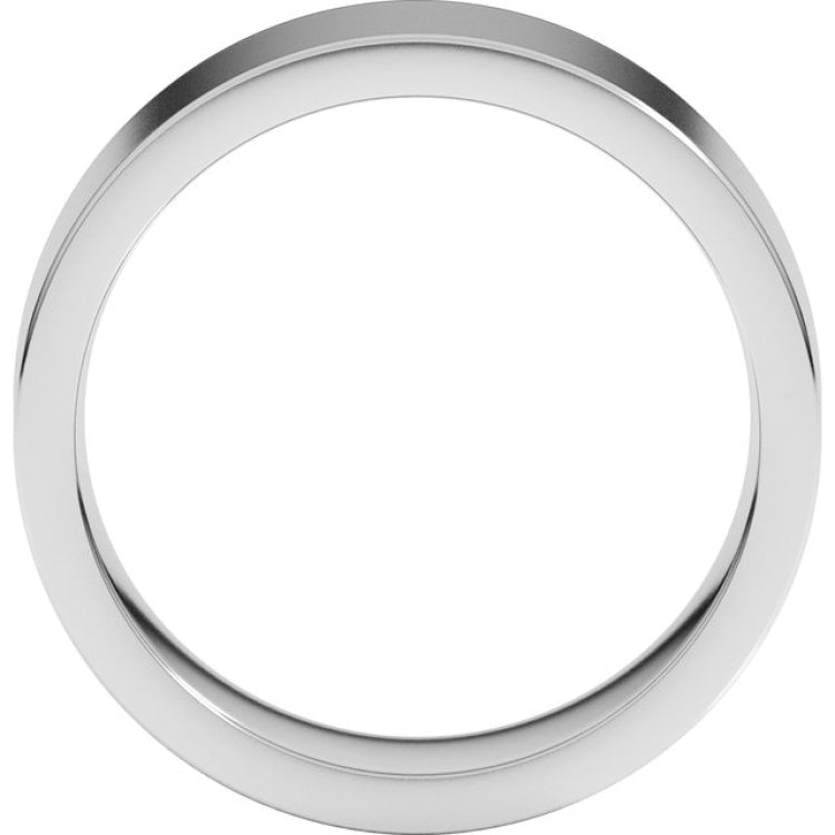 Platinum 7 mm Comfort-Fit Flat Band Size 8.5