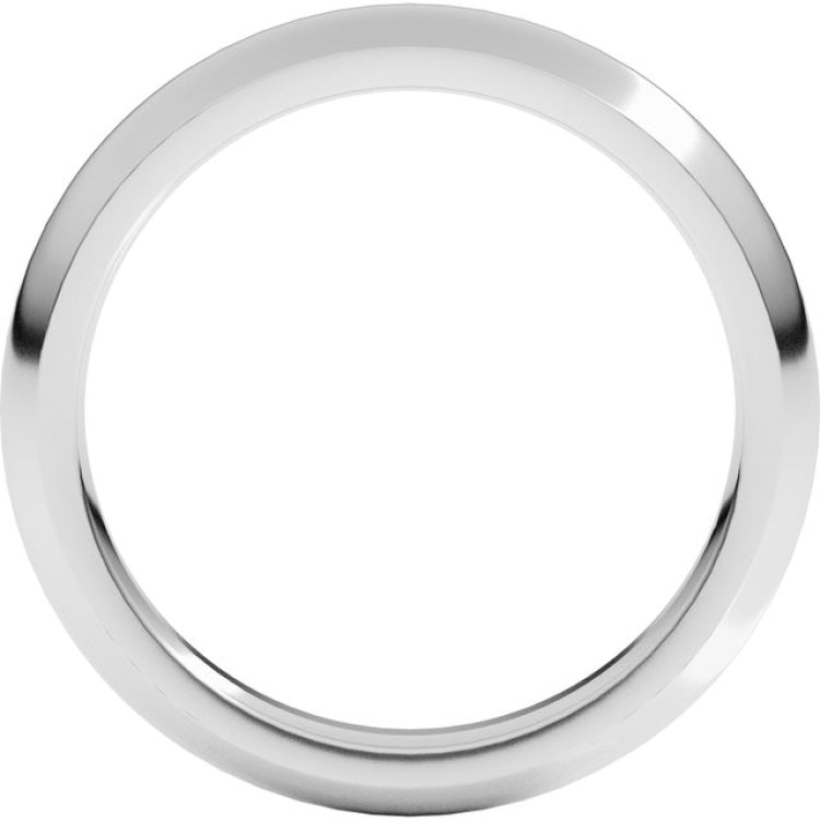 Sterling Silver 3 mm Comfort-Fit Half Round Band Size 5
