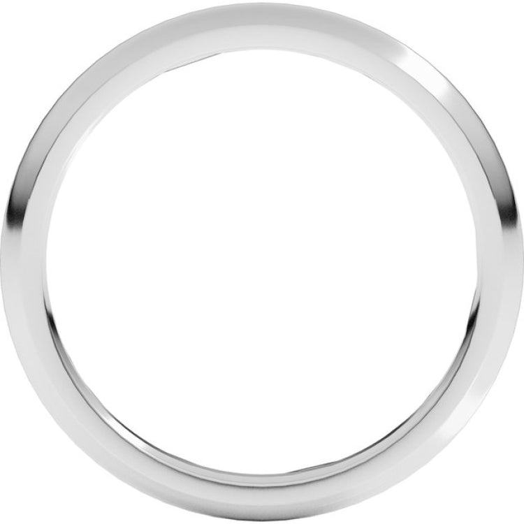 Sterling Silver 2 mm Comfort-Fit Half Round Band Size 6.5
