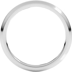 Sterling Silver 2 mm Comfort-Fit Half Round Band Size 8