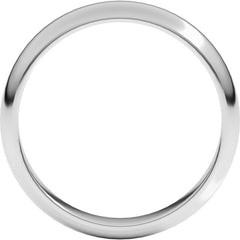 Sterling Silver 4 mm Half Round Band Size 7