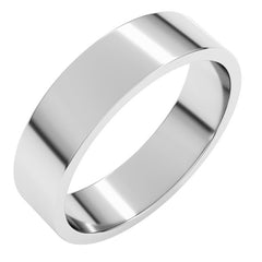 Sterling Silver 5 mm Flat Band Size 6