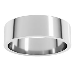 Sterling Silver 6 mm Flat Band Size 6