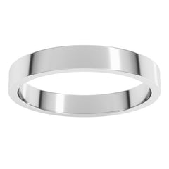 Sterling Silver 3 mm Flat Band Size 8
