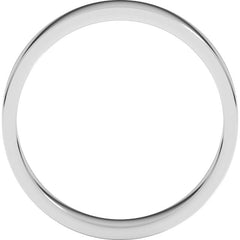 Sterling Silver 4 mm Flat Band Size 9
