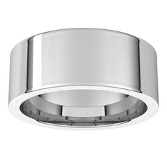 Sterling Silver 8 mm Comfort-Fit Flat Band Size 11