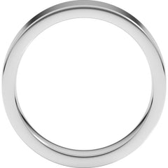 Sterling Silver 5 mm Comfort-Fit Flat Band Size 10.5
