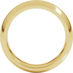 18K Yellow Gold 6 mm Comfort-Fit Half Round Band Size 12