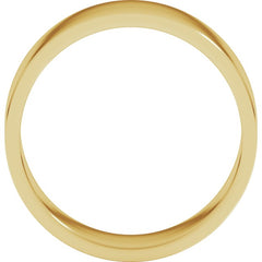 14K Yellow Gold 7 mm Flat Band Size 11.5